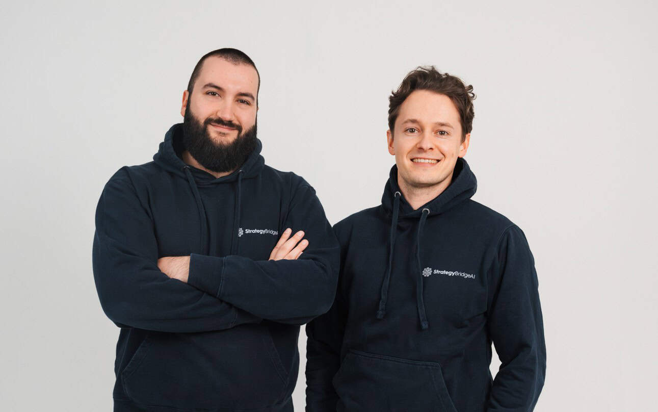 StrategyBridgeAI founders Deniz and Louis